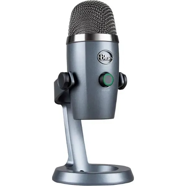 Blue Yeti Nano Premium USB Microphone Recording Streaming Gaming Podcasting PC Mac - Gray