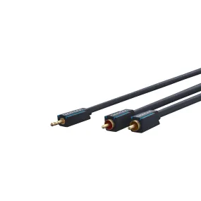 Clicktronic 3.5mm to Stereo RCA (Audio) 1m