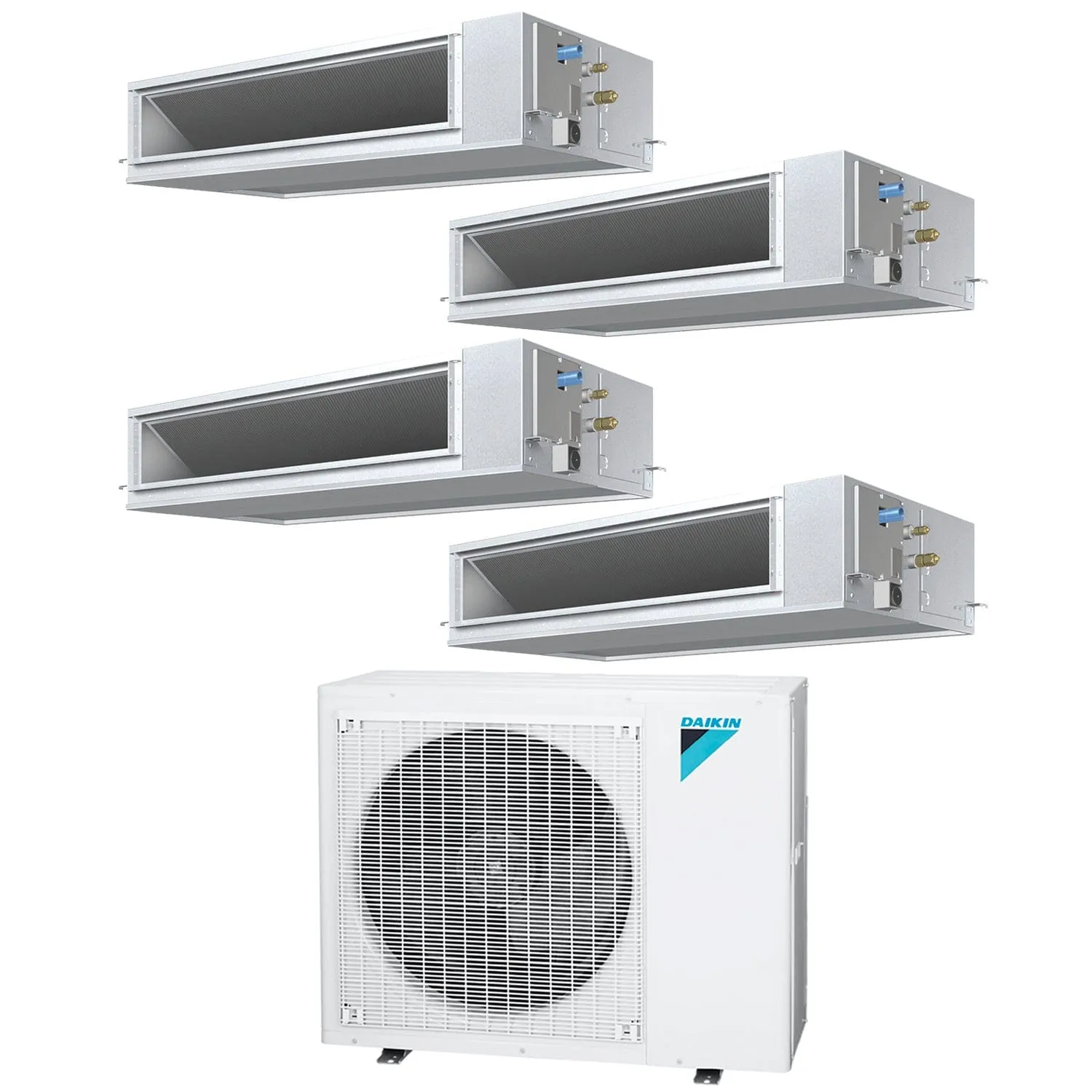 Daikin 4-Zone Concealed Ducted Hyper Heat Mini-Split 36000 BTU Heat Pump Air Conditioner 12k   12k   12k   12k - 15.9 SEER2