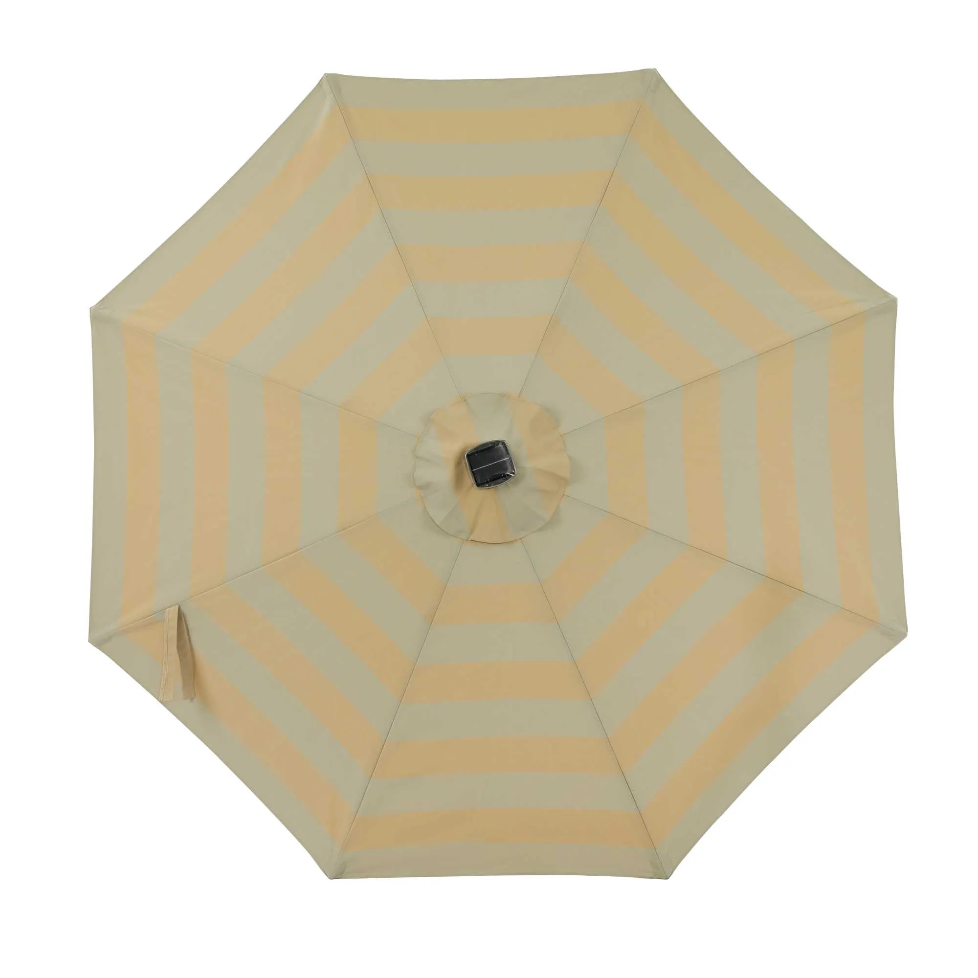 Mirage Fiesta 9-ft Octagonal Market Umbrella with Solar LED Tube Lights - Breez-Tex